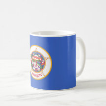 Mug with Flag of Minnesota State - EUA