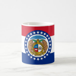 Caneca De Café Mug with Flag of Missouri State - EUA