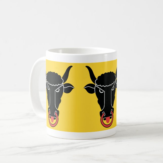 Caneca De Café Mug with Flag of Uri, Switzerland (Frente Esquerda)