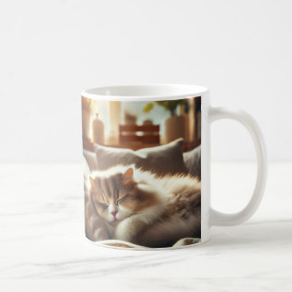 Caneca De Café Mug with the Lazy Cat