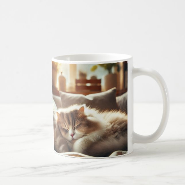 Caneca De Café Mug with the Lazy Cat (Direita)
