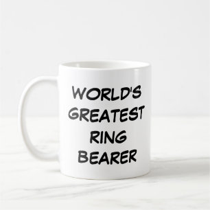 Caneca De Café Mug "World Greatest Ring Bearer"