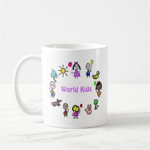 Caneca De Café Mug World Kids