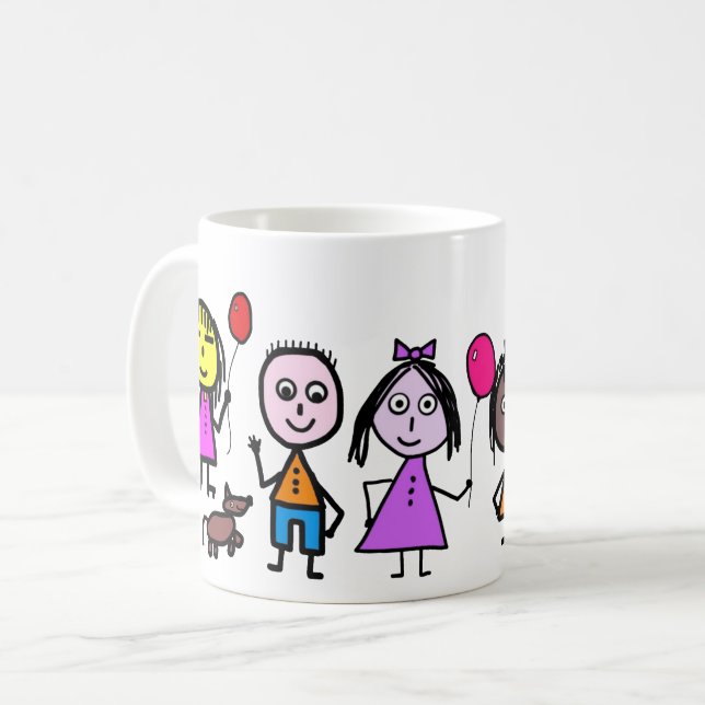 Caneca De Café Mug World Kids (Frente Esquerda)