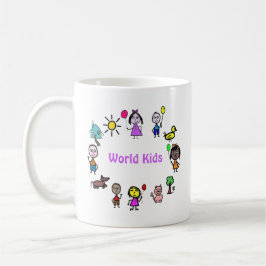 Caneca De Café Mug World Kids