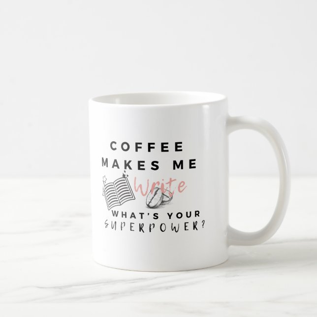 Caneca De Café Mug 'Writer Superpower' do Café (Direita)