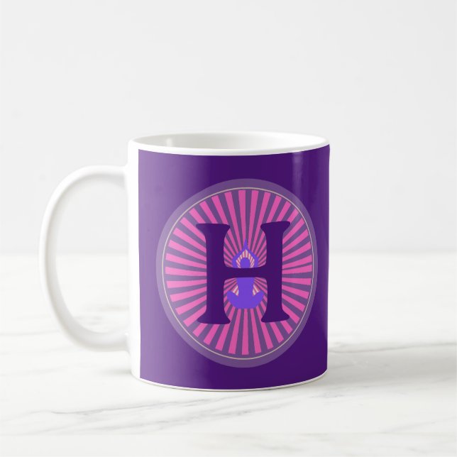 Caneca De Café Mug - Yoga Zen - Personalizado - Adicionar Inicial (Esquerda)