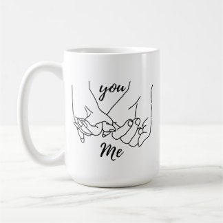 Caneca De Café Mug You & Me Pinky Promise – Anniversary & Valenti