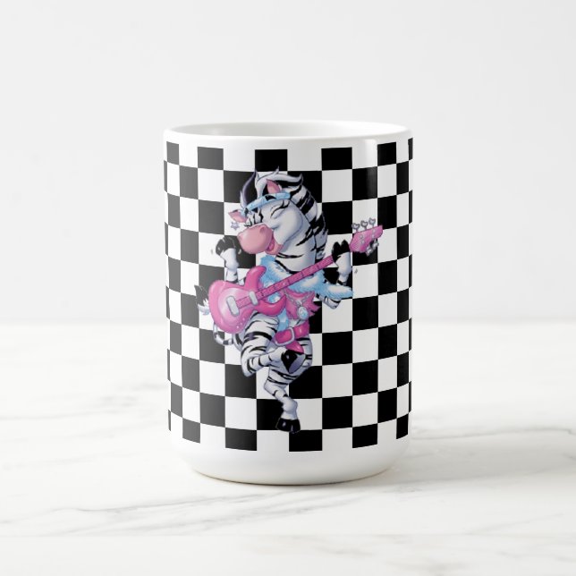 Caneca De Café Mug/Zebra e verificado (Centro)