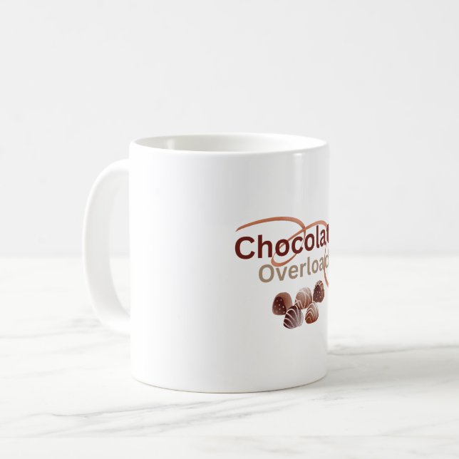 Caneca De Café Mugalos de sobrecarga de chocolate (Frente Esquerda)