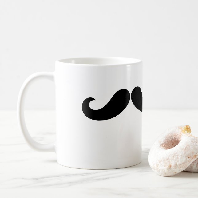 Caneca De Café Mugin de bigode - à direita (Com Donut)