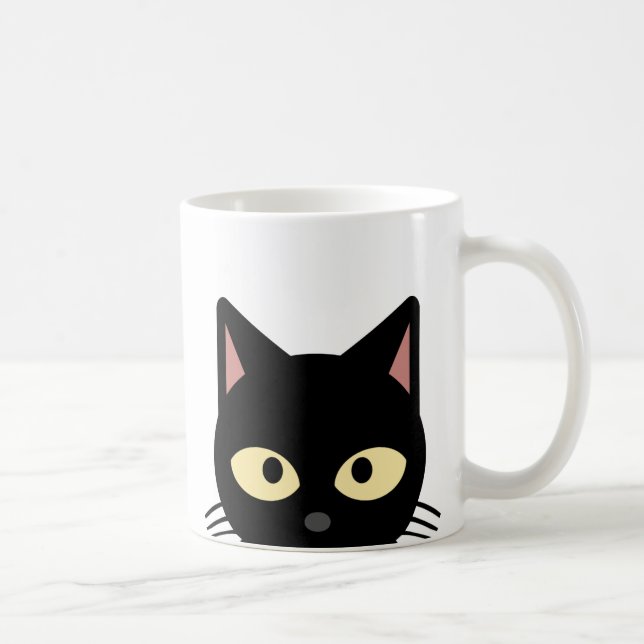 CANECA DE CAFÉ MÚGINAS DE CAFÉ DE GATO NEGRO, DE ALMA PRETA (Direita)