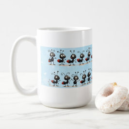 Caneca De Café Mugs Ant azul e branco
