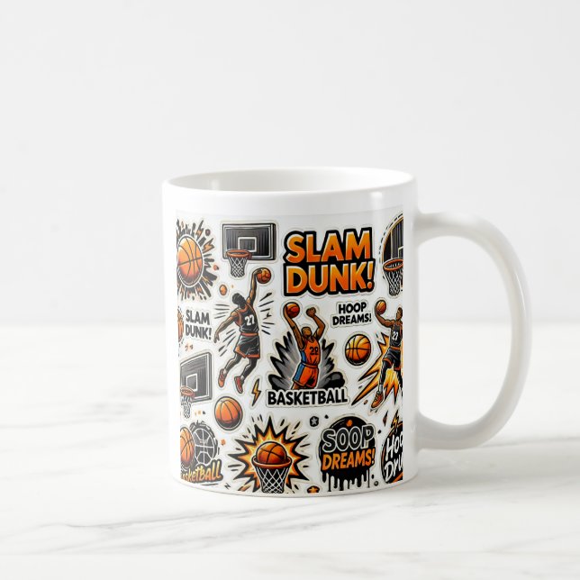 Caneca De Café Mugs basketball NBA (Direita)