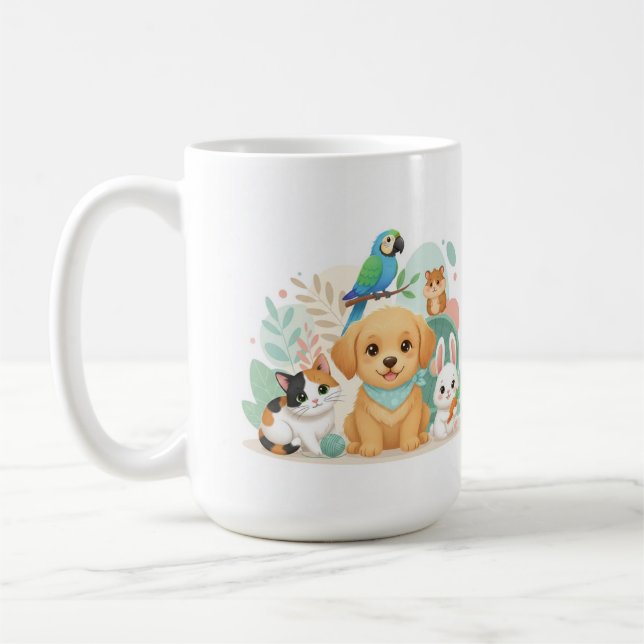 Caneca De Café Mugs . Cute Animals (Esquerda)