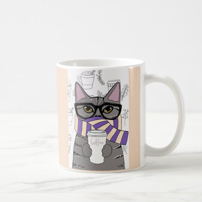 CANECA DE CAFÉ MÚGS DE ALMOFADA DE CAFÉ DE INVERNO (Direita)
