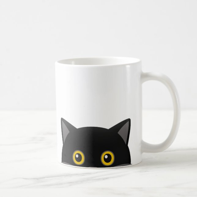 CANECA DE CAFÉ MÚGS DE CAFÉ DE GATO PRETO (Direita)