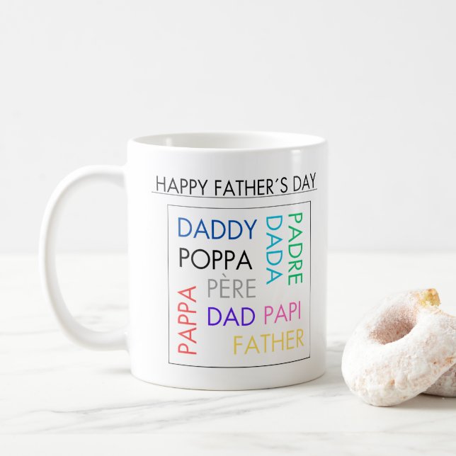 Caneca De Café Mugs with design for Father's Day (Com Donut)