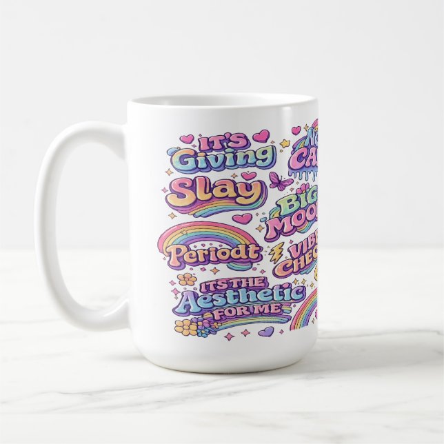 Caneca De Café Mugs with trending art. (Esquerda)
