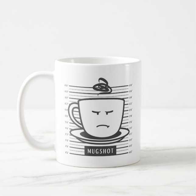 Caneca De Café Mugshot (Esquerda)