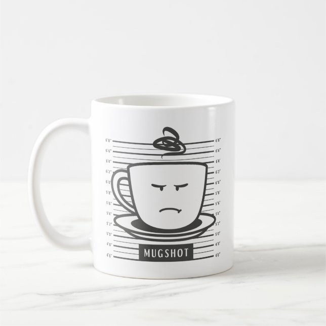 Caneca De Café Mugshot (Esquerda)