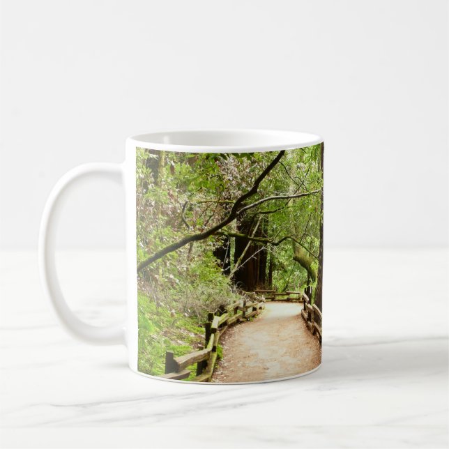 Caneca De Café Muir Woods Path II - Fotografia natural (Esquerda)