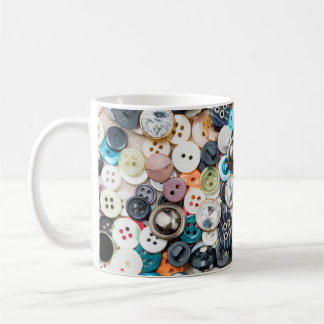 Caneca De Café Muita coloração de botões de costura de cor difere