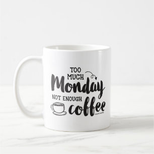 Caneca De Café Muita Segunda-Feira Pouco Café GraphicLoveShop