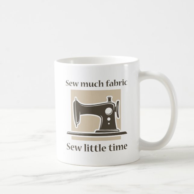 Caneca De Café Muita Tecido à Costura (Direita)