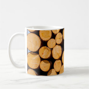 Caneca De Café Muitas árvores de carvalho-tronco de madeira são c