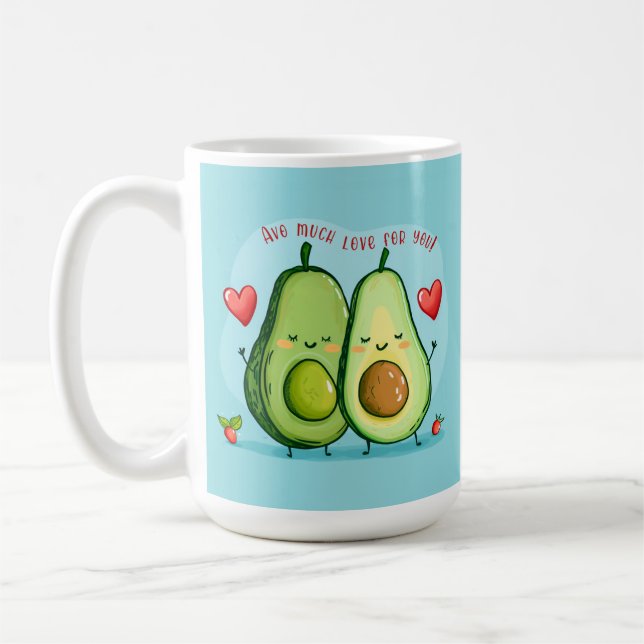 Caneca De Café Muito Amor Abacate (Esquerda)