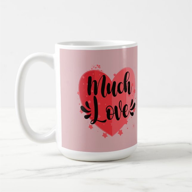 Caneca De Café Muito Amor, Grande Coração (Esquerda)