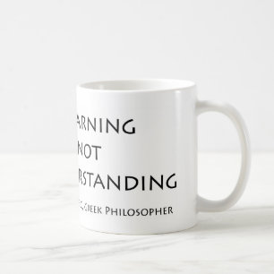 Caneca De Café Muito aprendendo não ensina a compreensão