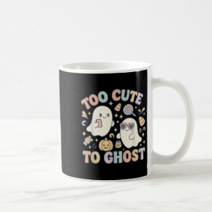 Caneca De Café Muito Bonito Para Ghost Pastel Halloween Retro Fal