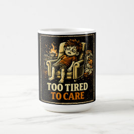 Caneca De Café Muito Cansado Para Se Importar – Humor Honesto de 