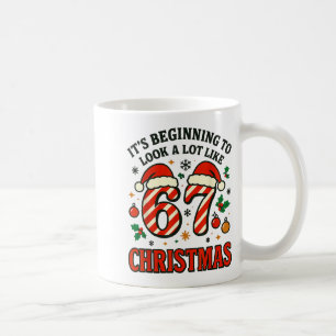 Caneca De Café Muito Como o Natal 67 Seis Sete Natal Divertido 6-