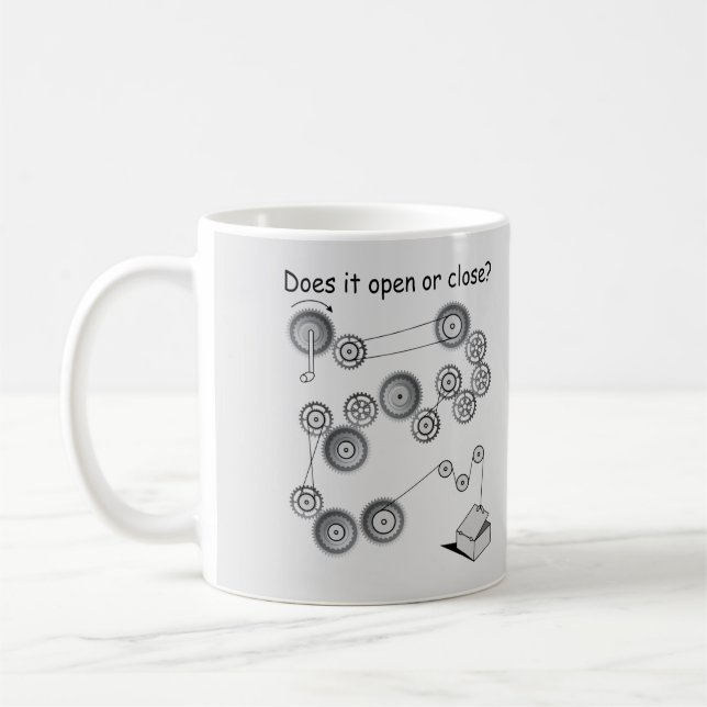 Caneca De Café Muito divertido Engrenagem e Quebra-cabeça de Cint (Esquerda)