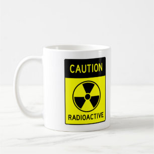 Caneca De Café Muito divertido Sinal RADIOATIVO Café Mug