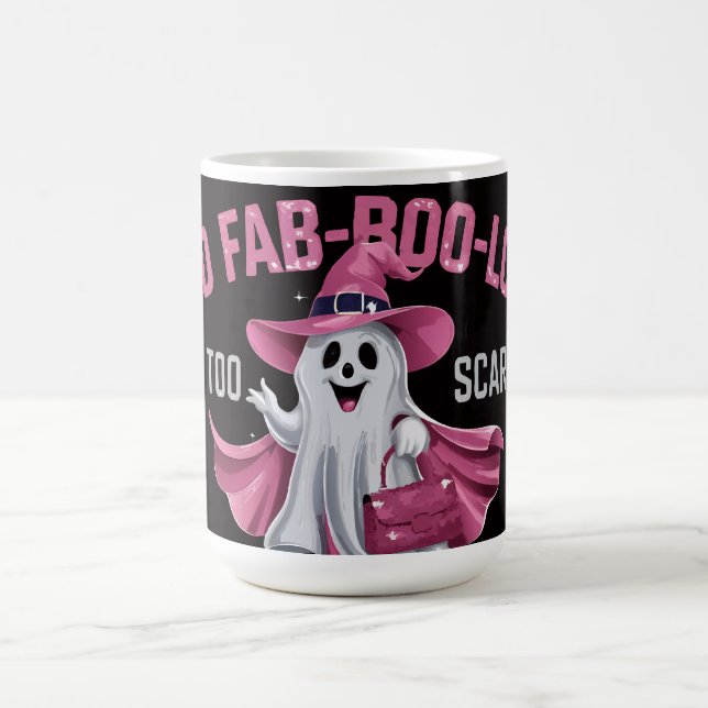 Caneca De Café Muito fab-boo-lous para assustar (Centro)