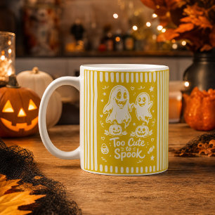 Caneca De Café Muito Fofo para Assustar Fantasmas Amarelos de Hal