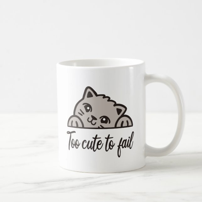 Caneca De Café Muito fofo para falhar (Direita)
