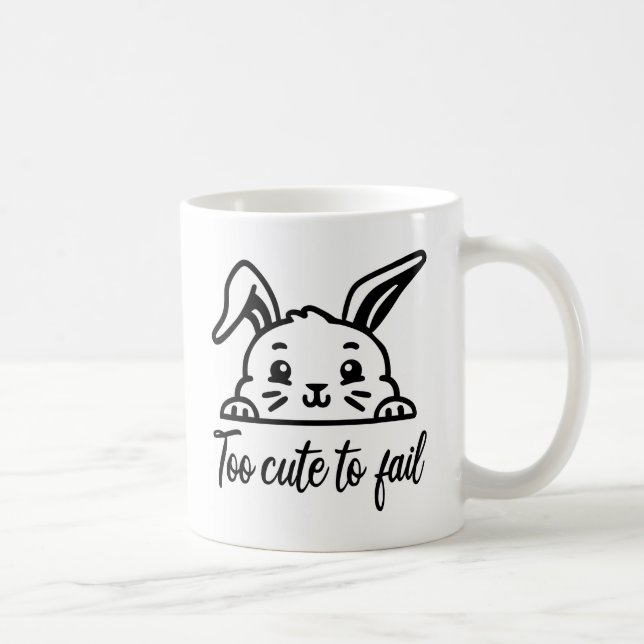 Caneca De Café Muito fofo para falhar (Direita)