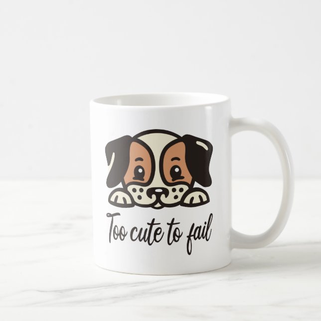 Caneca De Café Muito fofo para falhar (Direita)