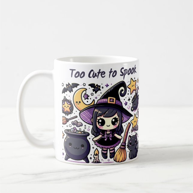 Caneca De Café Muito fofo para Spook-Halloween (Esquerda)