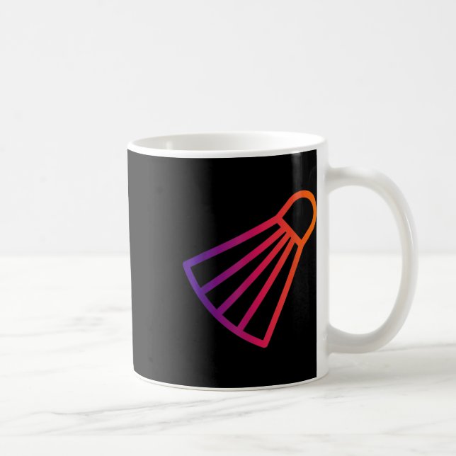 Caneca De Café Muito Gosto de Peteca de Badminton 6  (Direita)