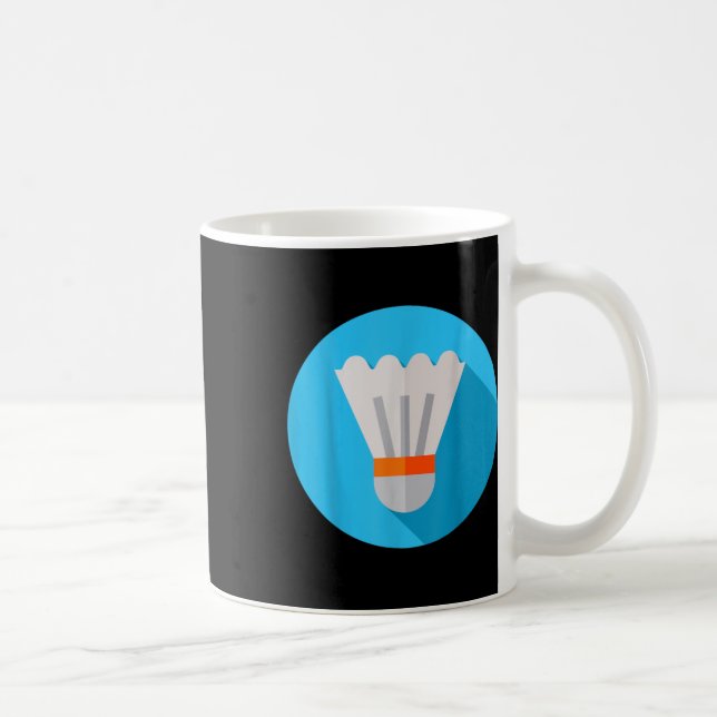 Caneca De Café Muito Gosto de Peteca de Badminton 8  (Direita)