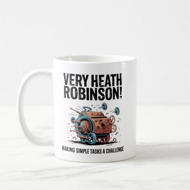 Caneca De Café Muito Heath Robinson! (Esquerda)