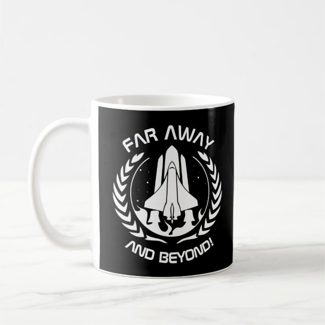 Caneca De Café Muito longe e além - Shuttle espacial (Esquerda)