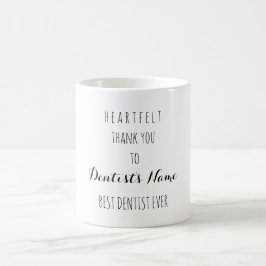 Caneca De Café Muito Obrigado A Melhor Dentista Típica De Nunca