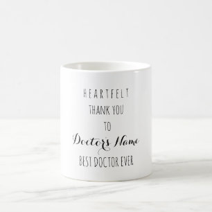 Caneca De Café Muito Obrigado A Melhor Médica Típica
